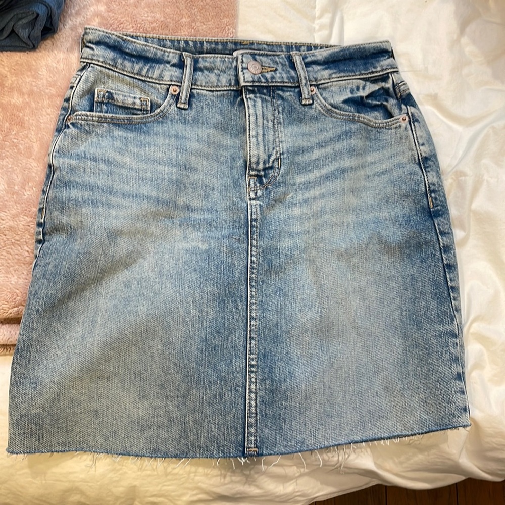 Old navy High-Waisted OG Straight Cut-Off Mini Jean Skirt
